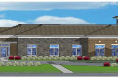 Strongsville Front Elevation Rendering Entrance